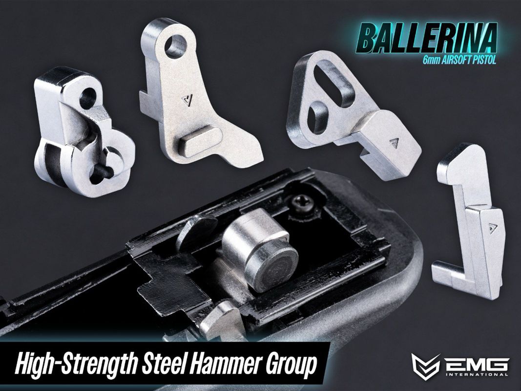 Army Armament TTI Ballerina G17 CNC GBB Pistol Airsoft - Black (Licensed by EMG)