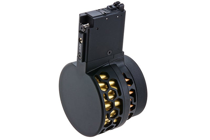 Dytac Tokyo Marui MWS M4 GBB Xmag Green Gas Drum Mag (100 rounds Airsoft Magazine)