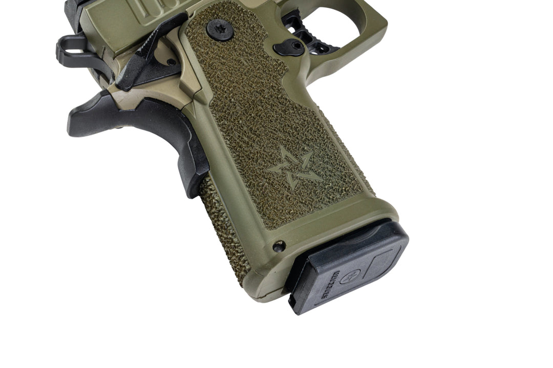 EMG Staccato Licensed CS Compact 2011 GBB Airsoft Pistol (Model: Master Grip / Standard / Green Gas) - GN