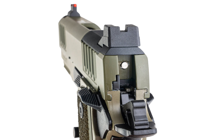 EMG Staccato Licensed CS Compact 2011 GBB Airsoft Pistol (Model: Master Grip / Standard / Green Gas) - GN