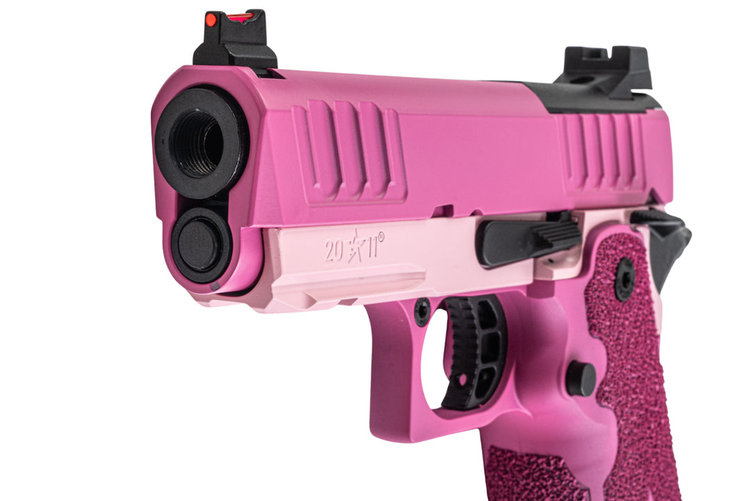 EMG Staccato Licensed CS Compact 2011 GBB Airsoft Pistol (Model: Master Grip / Standard / Green Gas) - PK