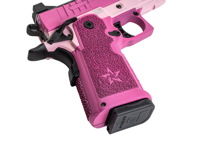 EMG Staccato Licensed CS Compact 2011 GBB Airsoft Pistol (Model: Master Grip / Standard / Green Gas) - PK