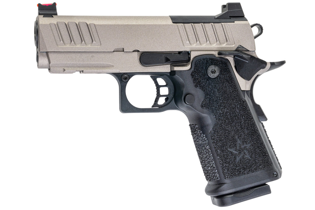 EMG Staccato Licensed CS Compact 2011 GBB Airsoft Pistol (Model: Master Grip / Standard / Green Gas) - TG