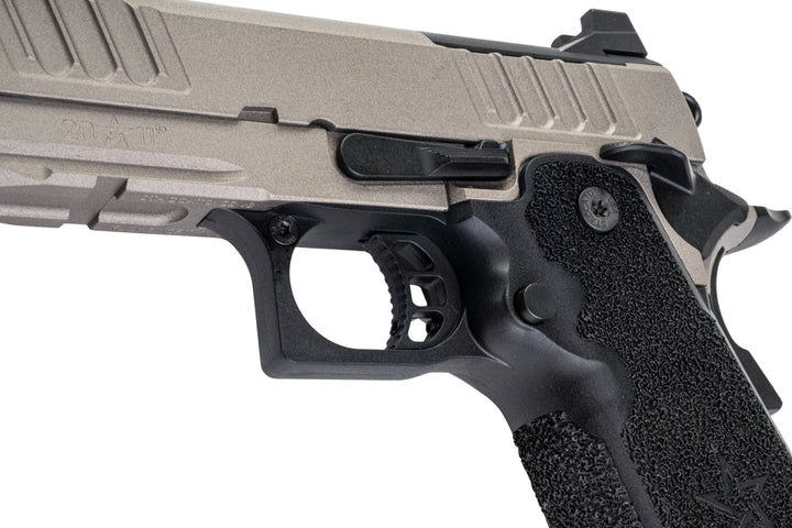 EMG Staccato Licensed CS Compact 2011 GBB Airsoft Pistol (Model: Master Grip / Standard / Green Gas) - TG