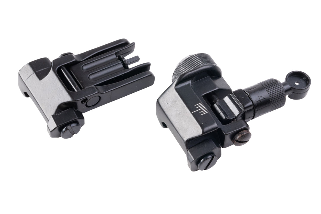 FCW KAC 600 Flip Up Front & Rear Sight - BK