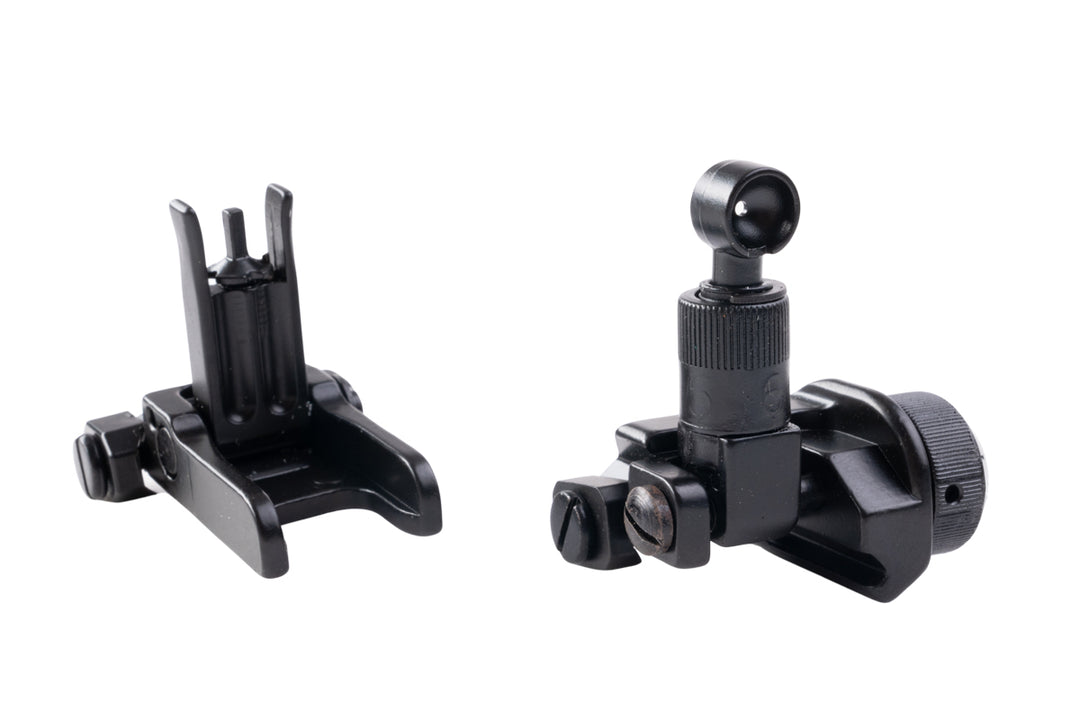 FCW KAC 600 Flip Up Front & Rear Sight - BK