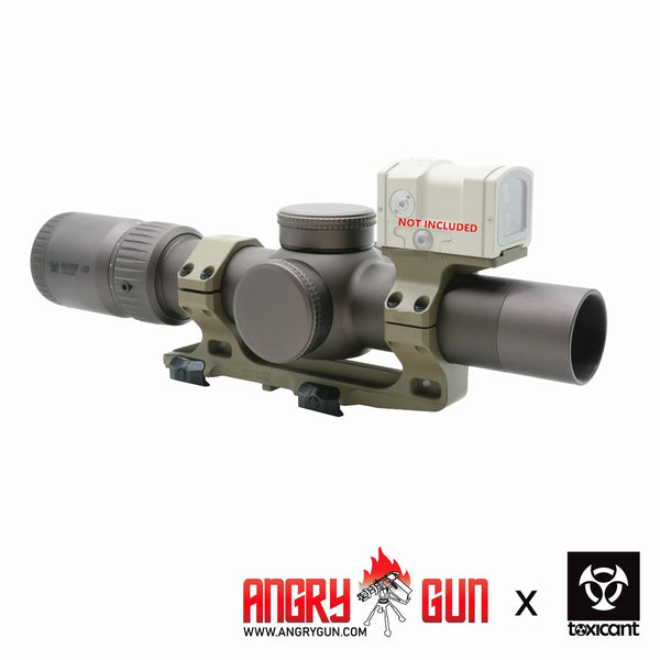 Toxicant RZ HD3 1-10x24 FFP LPVO with Angry Gun ASUS 34mm 1.54" Mount & ACRO Mount - Limited Addition
