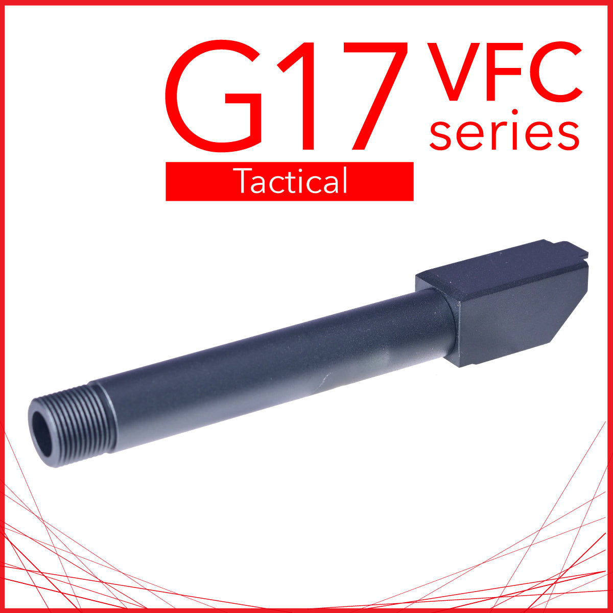 Unicorn Airsoft G17 Fixed Threaded Outer Barrel for VFC G17 Gen 5 (14mm CCW)