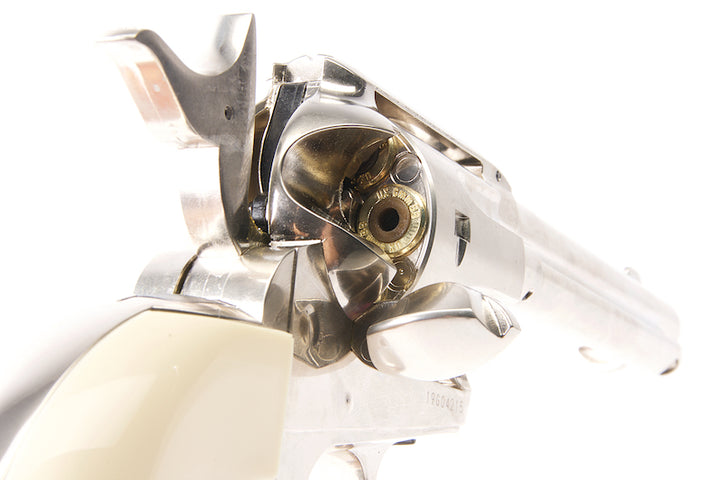 Umarex Revolver SAA .45 CO2 Revolver Metal (6mm, Nickel Pearl) - Cowboy Police Version (by WinGun)