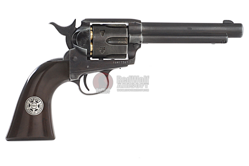 Umarex Revolver SAA .45 CO2 Revolver Metal (6mm, Antique Black) - Cowboy Police Version (by WinGun)