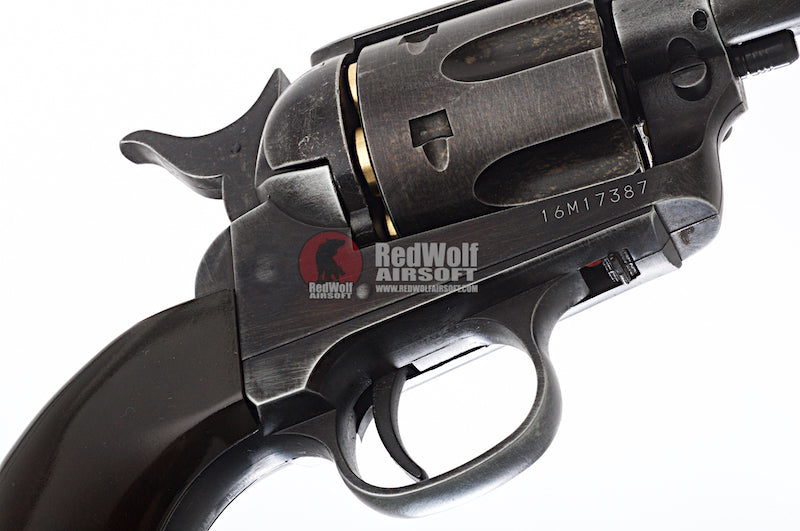 Umarex Revolver SAA .45 CO2 Revolver Metal (6mm, Antique Black) - Cowboy Police Version (by WinGun)