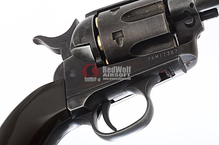 Umarex Revolver SAA .45 CO2 Revolver Metal (6mm, Antique Black) - Cowboy Police Version (by WinGun)