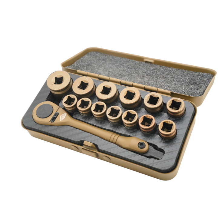 Gun Power Tool 14-Piece Tactical Shell Socket Tool Kit