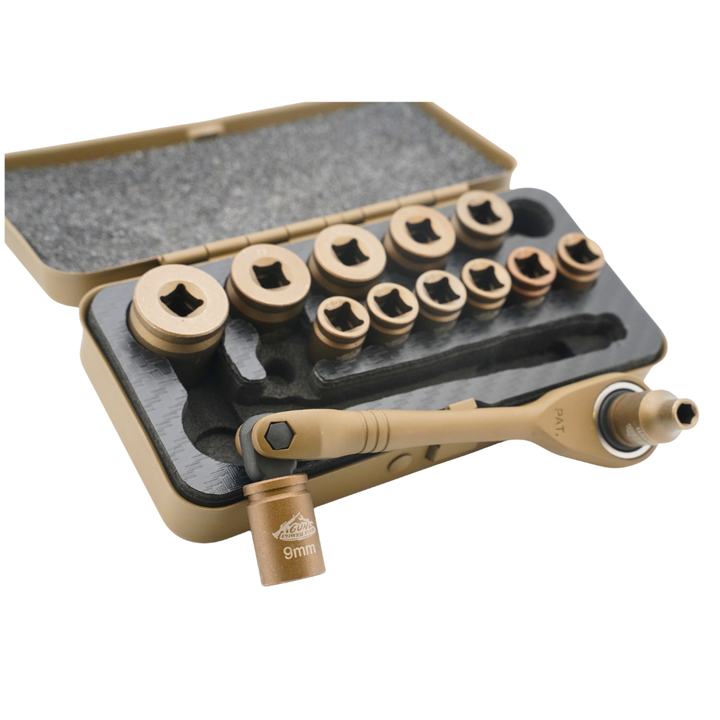 Gun Power Tool 14-Piece Tactical Shell Socket Tool Kit