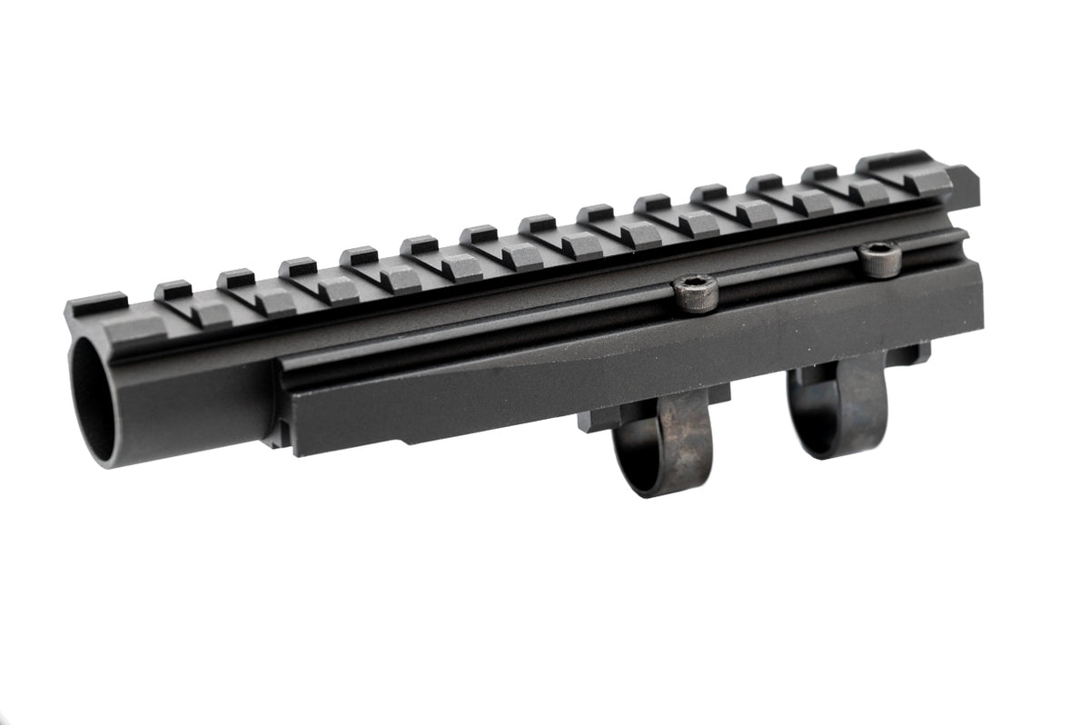 Hephaestus AMD-65 / AK 11.5" SBR Railed Gas Tube (Type III Hard-coat Anodized) for AEG/GBB