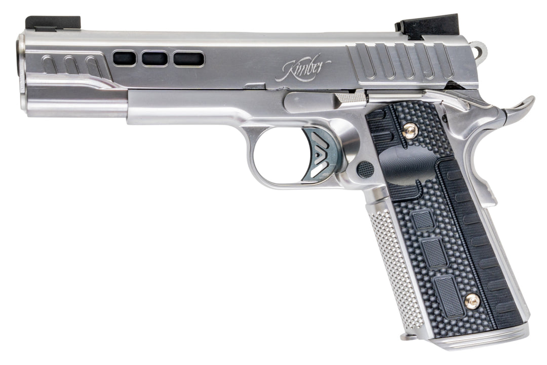 EMG Kimber 1911 Rapide Frost GBB Airsoft Pistol - Silver (Standard) (by AW Custom)