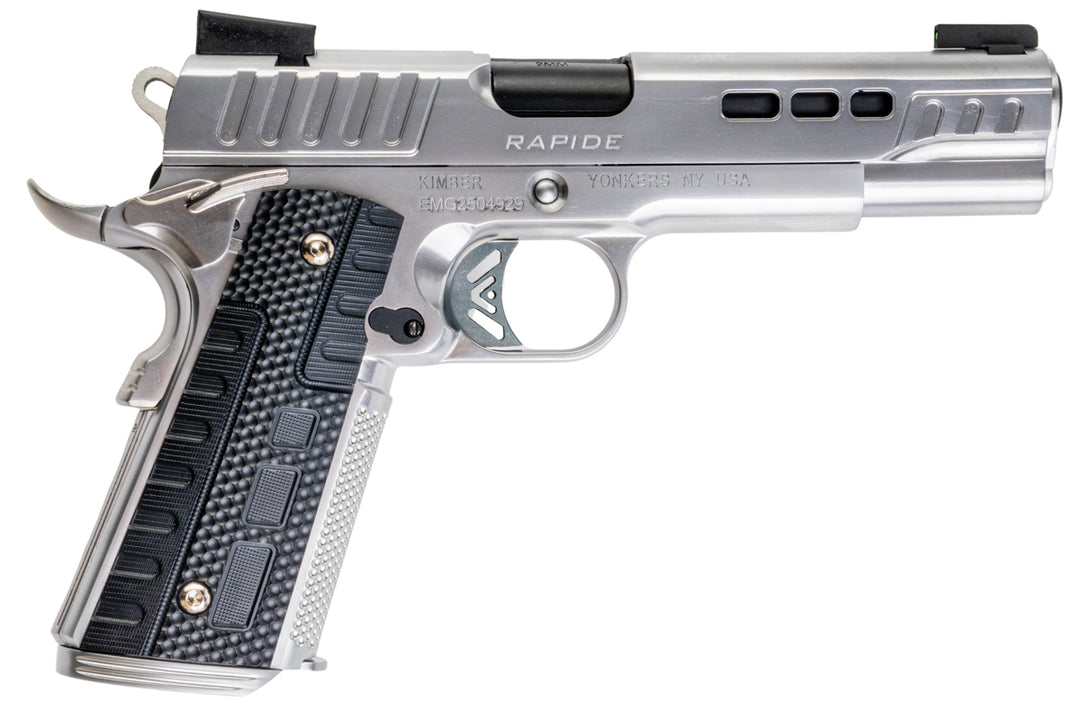 EMG Kimber 1911 Rapide Frost GBB Airsoft Pistol - Silver (Standard) (by AW Custom)