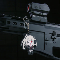 KTactical Tactical Anime Girl Waifu Kawaii PVC Keychain Charm