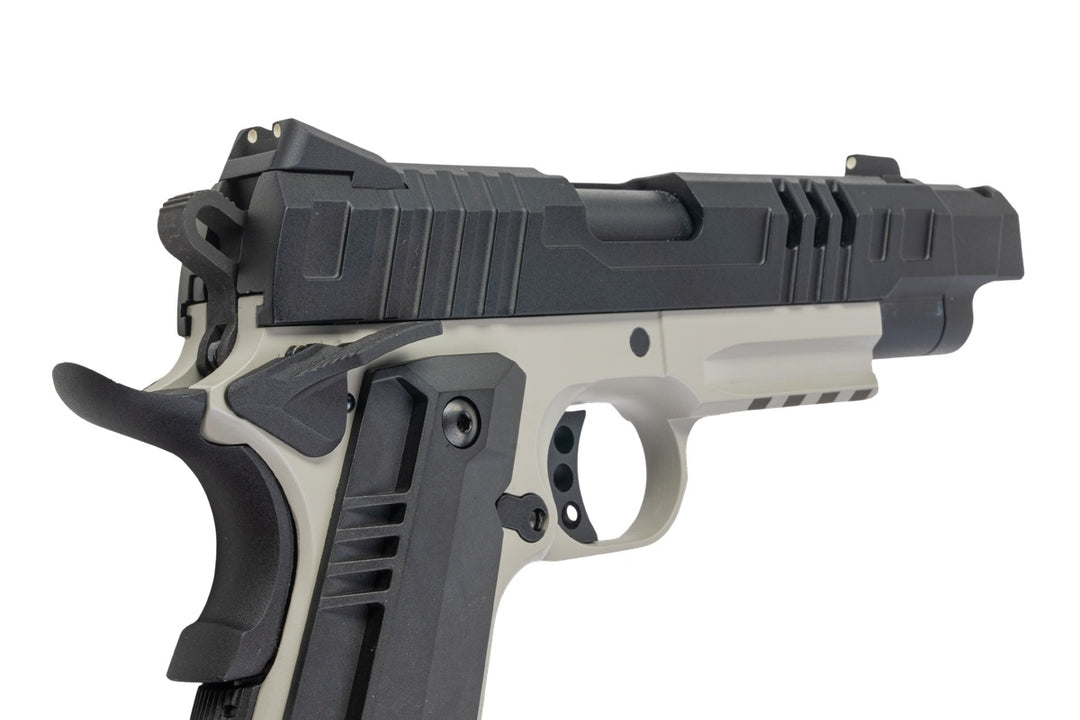 KJ Works KP-24 1911 GBB Airsoft Pistol - Grey Two Tone (Full Metal)