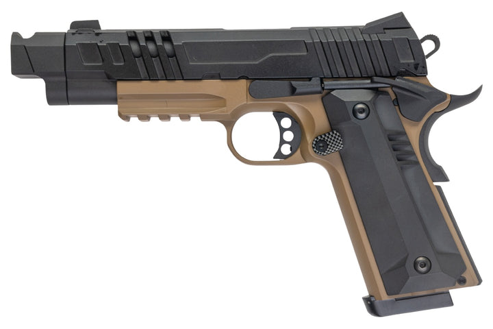 KJ Works KP-24 1911 GBB Airsoft Pistol - Tan Two Tone (Full Metal)