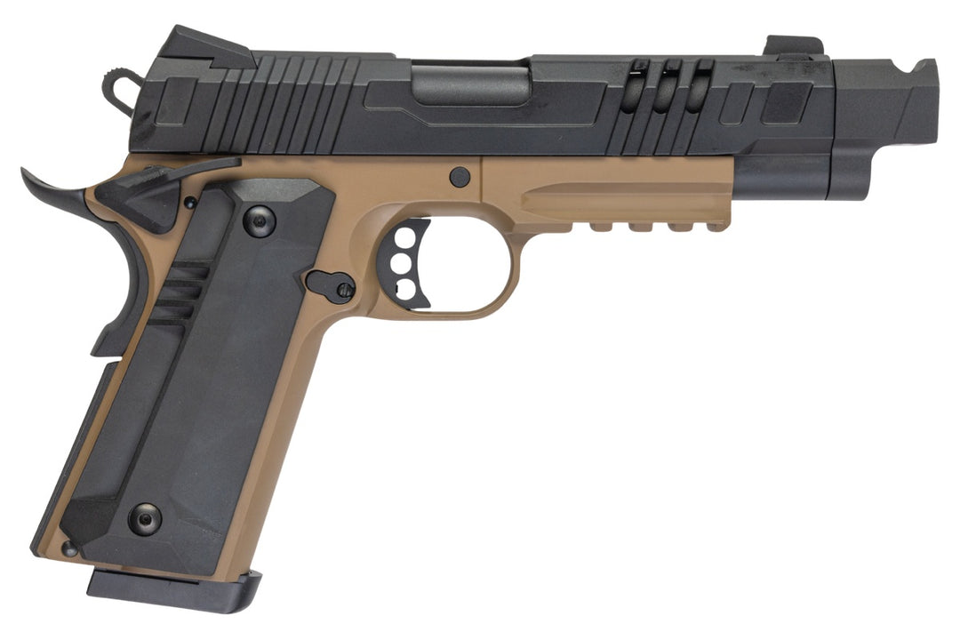 KJ Works KP-24 1911 GBB Airsoft Pistol - Tan Two Tone (Full Metal)