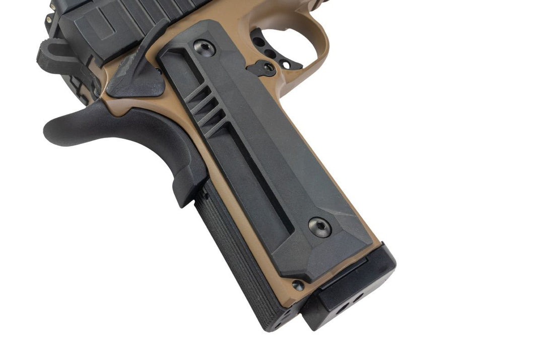 KJ Works KP-24 1911 GBB Airsoft Pistol - Tan Two Tone (Full Metal)