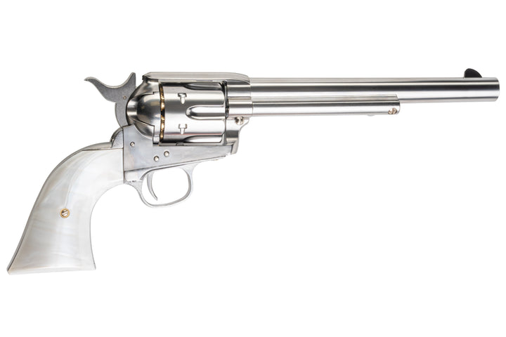 Marushin SAA 1st Gen.Late Cavalry Gas Revolver (Silver, Pearl Grip)