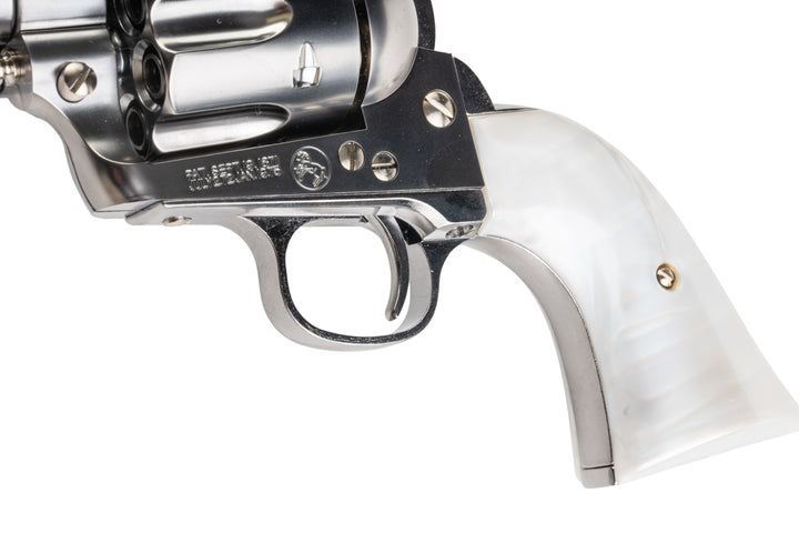 Marushin SAA 1st Gen.Late Cavalry Gas Revolver (Silver, Pearl Grip)