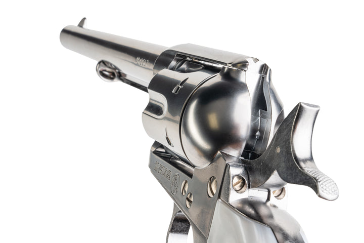 Marushin SAA 1st Gen.Late Cavalry Gas Revolver (Silver, Pearl Grip)