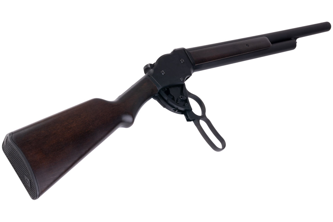 Marushin M1887 Lever Action Gas Shotgun (Guard's Gun Matt Black Coating HW Wood Stock)