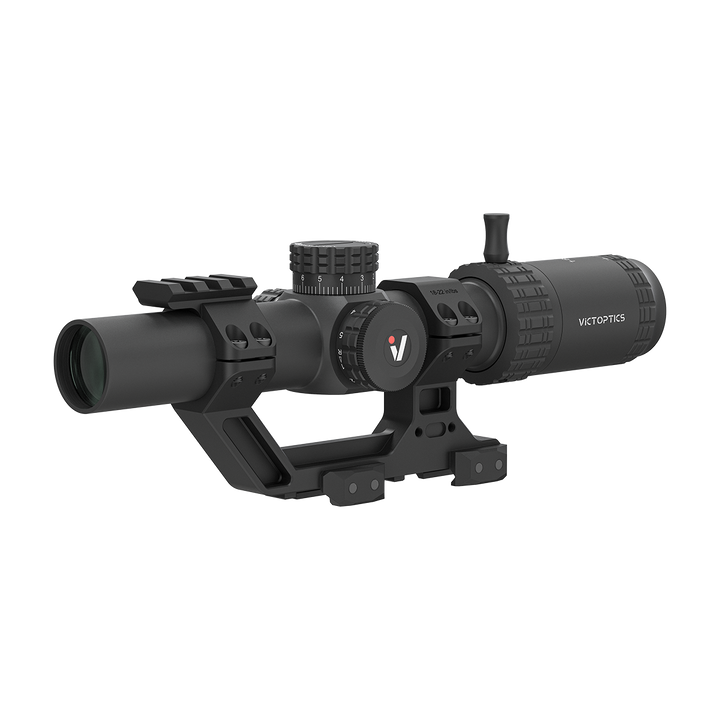 Victoptics S6 1-6×24 LPVO SFP Rifle Scope w/ 1-Piece Extreme High Picatinny AR Mount Kit