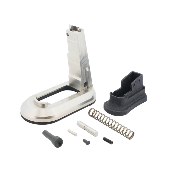 Revanchist Airsoft Stainless Steel Spring Housing Magwell Set for Gunsmith Bros / Airsoft Masterpiece 1911 Aluminum Frame