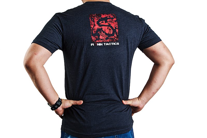 Ronin Tactics 'Vintage' T-Shirt (Charcoal, XL Size)