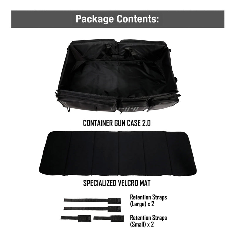 Satellite Container Gun Case 2.0 (Dimension: H800mm x W400mm x D150mm) - Black