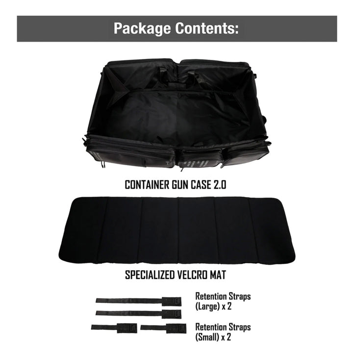 Satellite Container Gun Case 2.0 (Dimension: H800mm x W400mm x D150mm) - Black