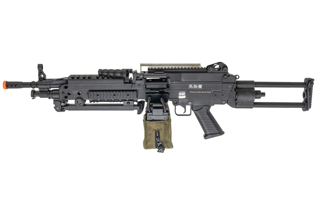 Specna Arms SA-F249 Para (M249 Para) Flex Airsoft Machine Gun with GATE X-ASR