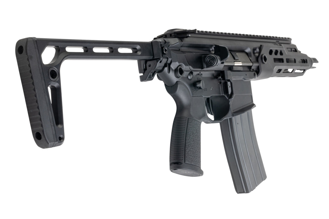 Salvo Precision MCX Rattler LT RSAR999 7.75 inch MWS GBB Airsoft Rifle - BK (Stainless Steel Bolt)