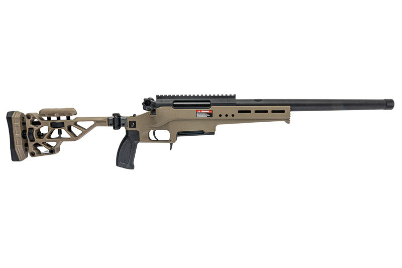 Silverback TAC 41 L Airsoft Bolt Action Rifle, Lite Chassis & Recon Stock (FDE)