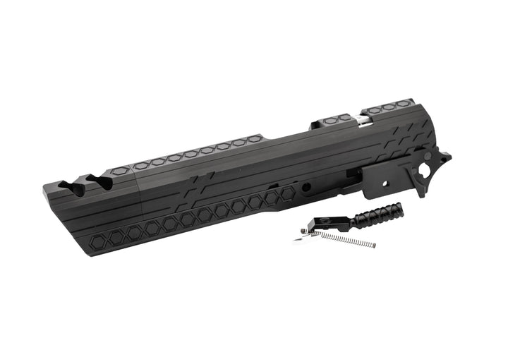 Gunsmith Bros CNC 알루미늄 흡연 구멍 오픈 슬라이드 키트 도쿄 Marui 하이 - 카바 시리즈 - 실버