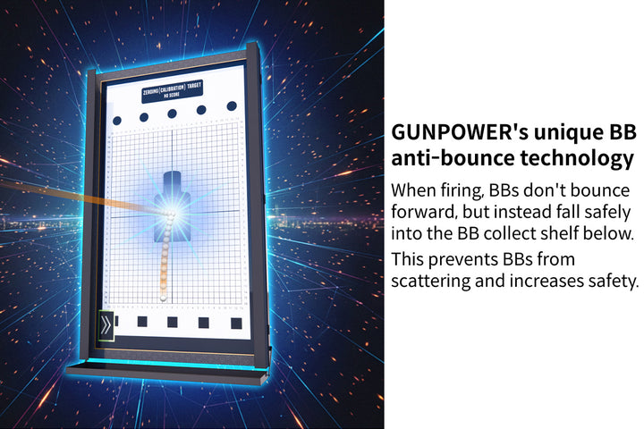 GUNPOWER Advanced SMT Complete Professional Target System (Size: 27 inch / Vertical)