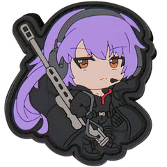 KTactical Sniper Chan Tactical Anime Girl Waifu Kawaii Hook and Loop PVC Patch