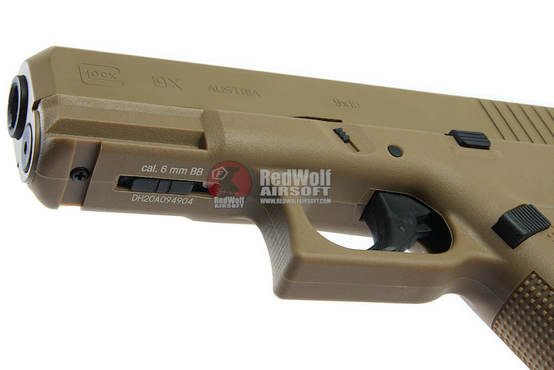 Umarex Glock 19X CO2 Airsoft Pistol (Fixed Slide)(Wingun G19X) - 6mm Version