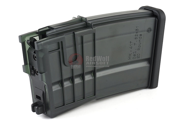 Umarex HK417 Airsoft Green Gas Magazine (20 rounds, by VFC) - Black