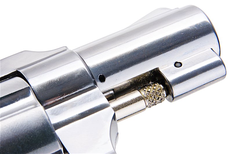 WinGun Airsoft Revolver CO2 733 (2 inch, Black Grip, 6mm Version) - Silver