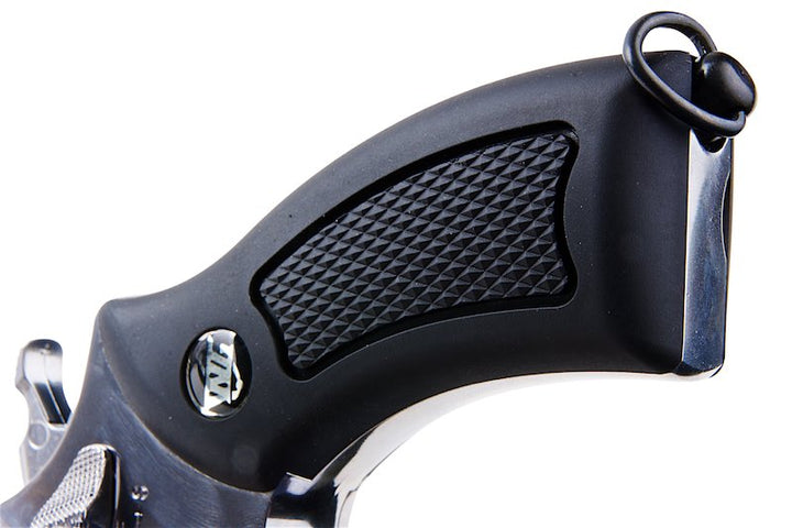 WinGun Airsoft Revolver CO2 733 (2 inch, Black Grip, 6mm Version) - Silver