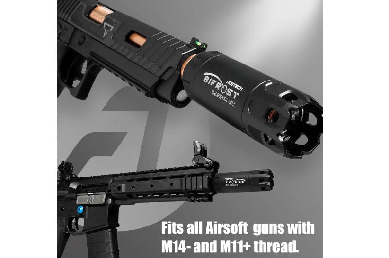 ACETECH Bifrost Tracer Unit (M14CCW) w/ Multi Color Flame Effect (RGB Rainbow) - Brass - Bang Bang Airsoft