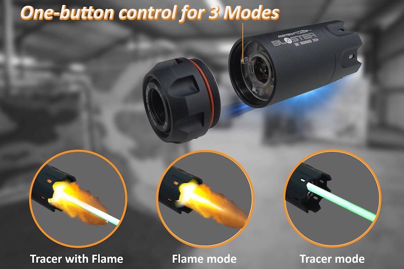 ACETECH Blaster Tracer Unit (M14CCW) with M11CW Adaptor (Flame Effect) - DE - Bang Bang Airsoft