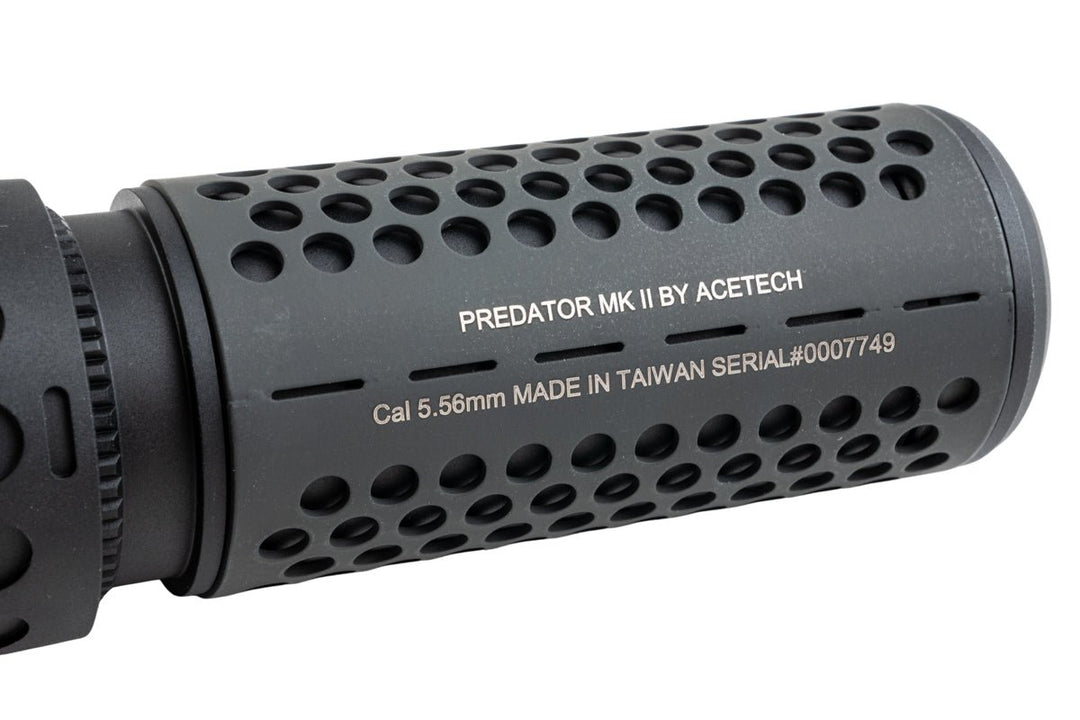 ACETECH Predator MKII Tracer Suppressor Unit (M14CCW) w/ Brighter R inside - Black - Bang Bang Airsoft