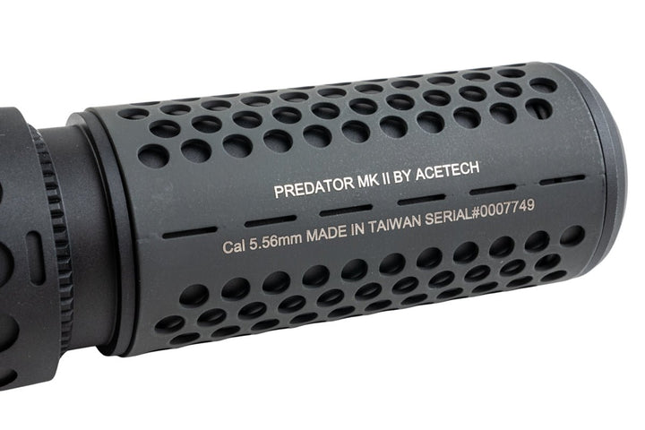 ACETECH Predator MKII Tracer Suppressor Unit (M14CCW) w/ Brighter R inside - Black - Bang Bang Airsoft