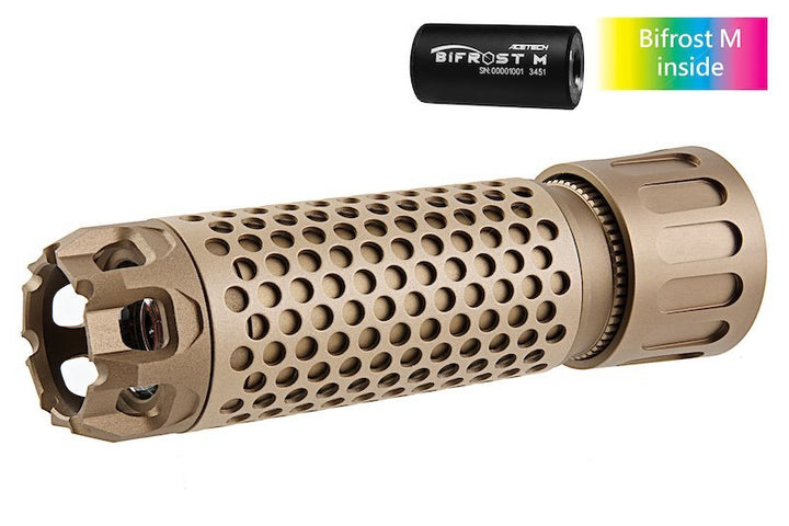 ACETECH Predator MKIII Tracer Suppressor Unit w/ Bifrost M (RGB Rainbow, M14CCW) - Tan - Bang Bang Airsoft